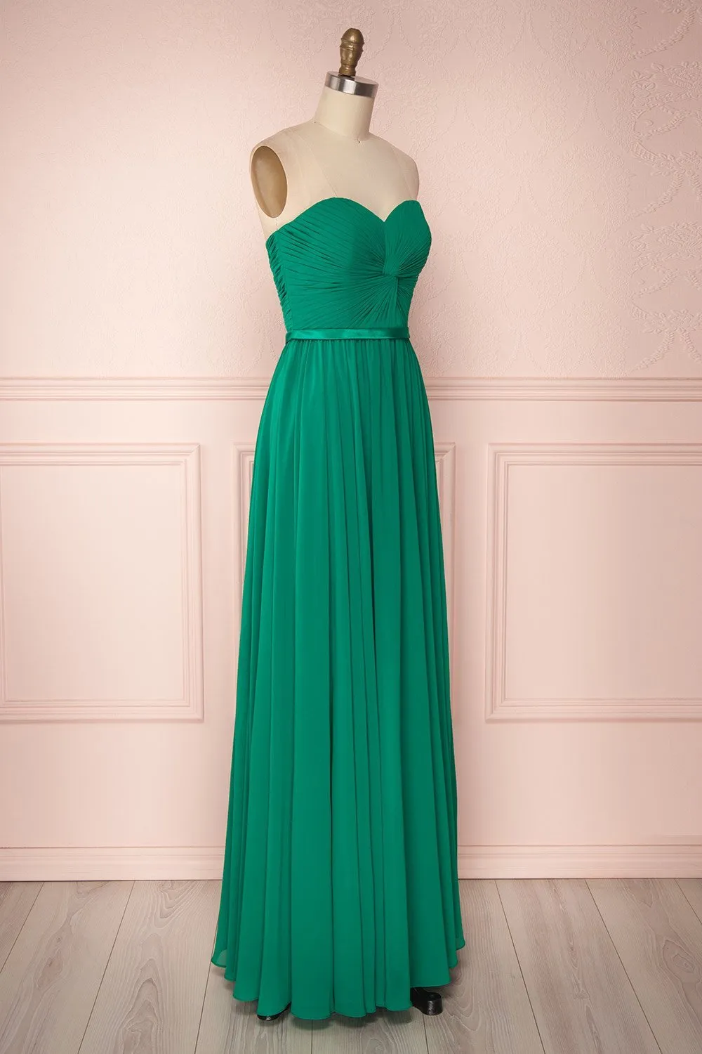 Myrcella Green | Chiffon Gown sold by Boutique 1861 product image thumbnail 3