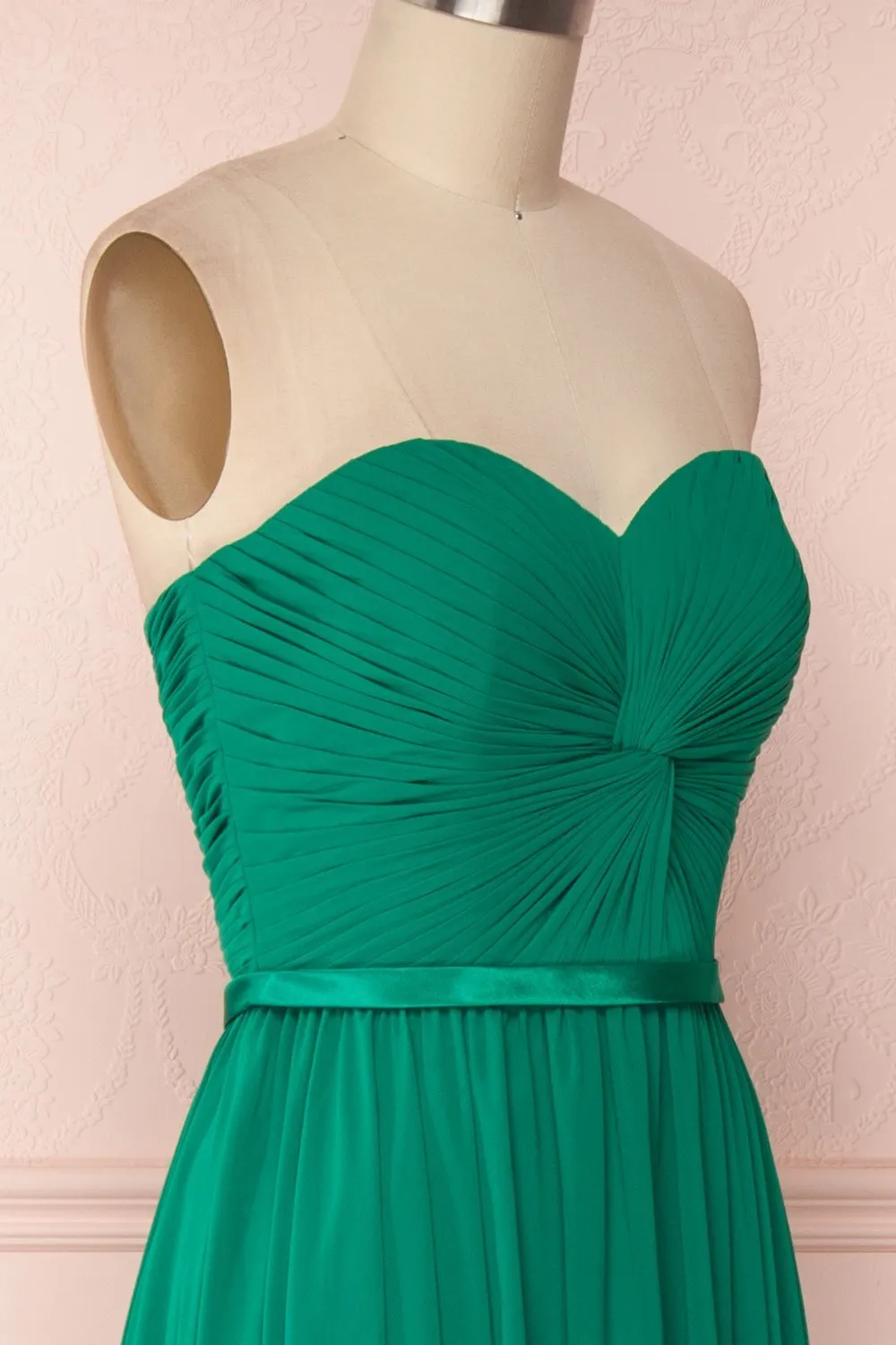 Myrcella Green | Chiffon Gown sold by Boutique 1861 product image thumbnail 4