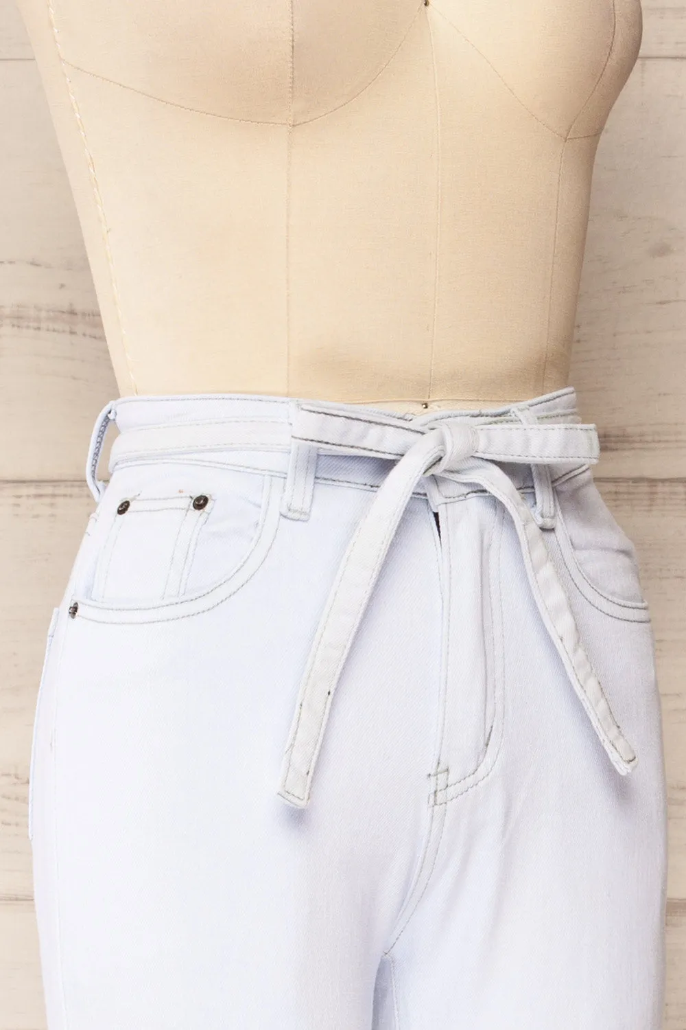 Guadalajara | Mid-Rise Denim Pants w/ Belt sold by Boutique 1861 product image thumbnail 4