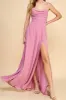 Kieran Mauve | A-Line Maxi Dress w/ Lace sold by Boutique 1861