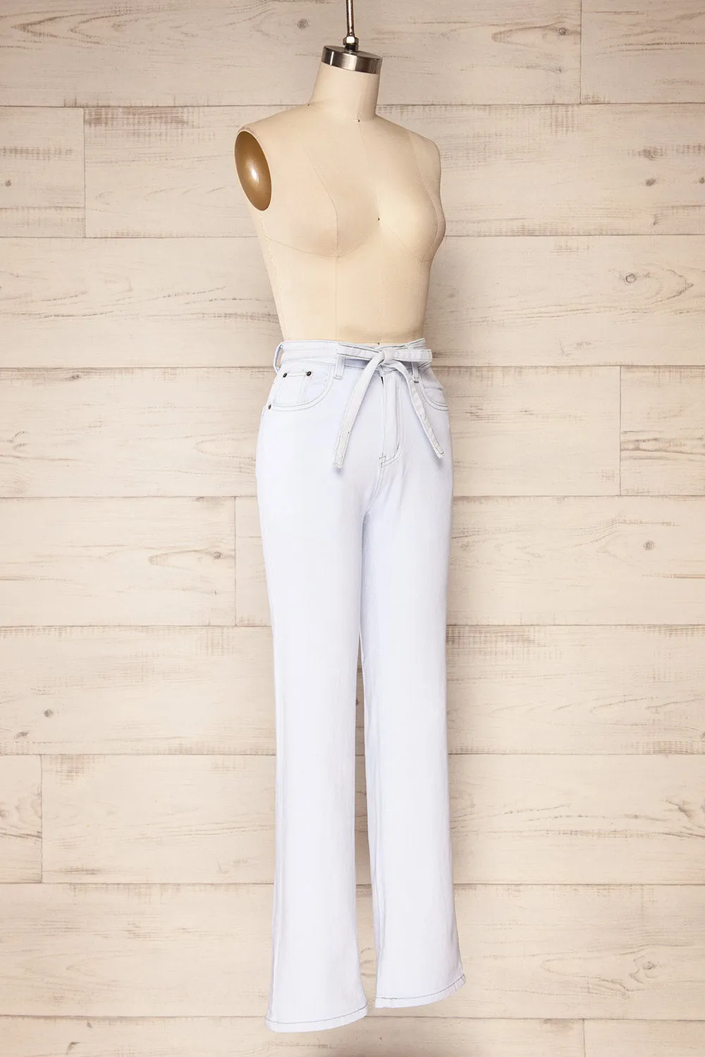 Guadalajara | Mid-Rise Denim Pants w/ Belt sold by Boutique 1861 product image thumbnail 3