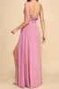 Kieran Mauve | A-Line Maxi Dress w/ Lace sold by Boutique 1861