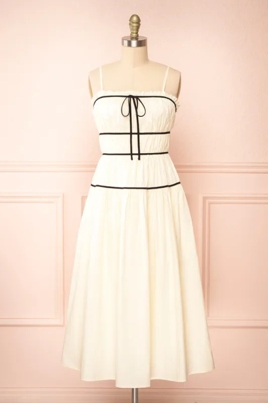 Yuriel | A-Line Chiffon Midi Dress sold by Boutique 1861