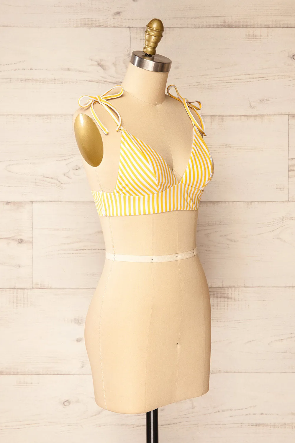 Lusaka Yellow | Striped Bikini Top sold by Boutique 1861 product image thumbnail 4