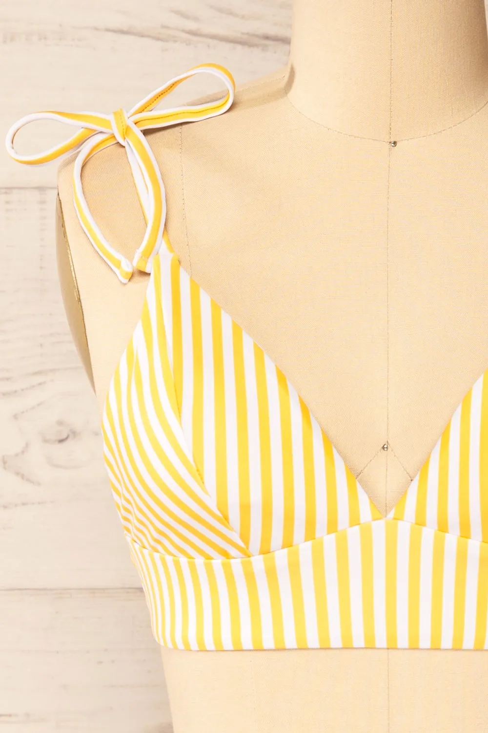 Lusaka Yellow | Striped Bikini Top sold by Boutique 1861 product image thumbnail 3