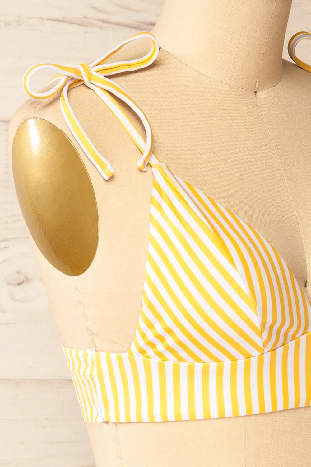 Lusaka Yellow | Striped Bikini Top sold by Boutique 1861 product image thumbnail 5