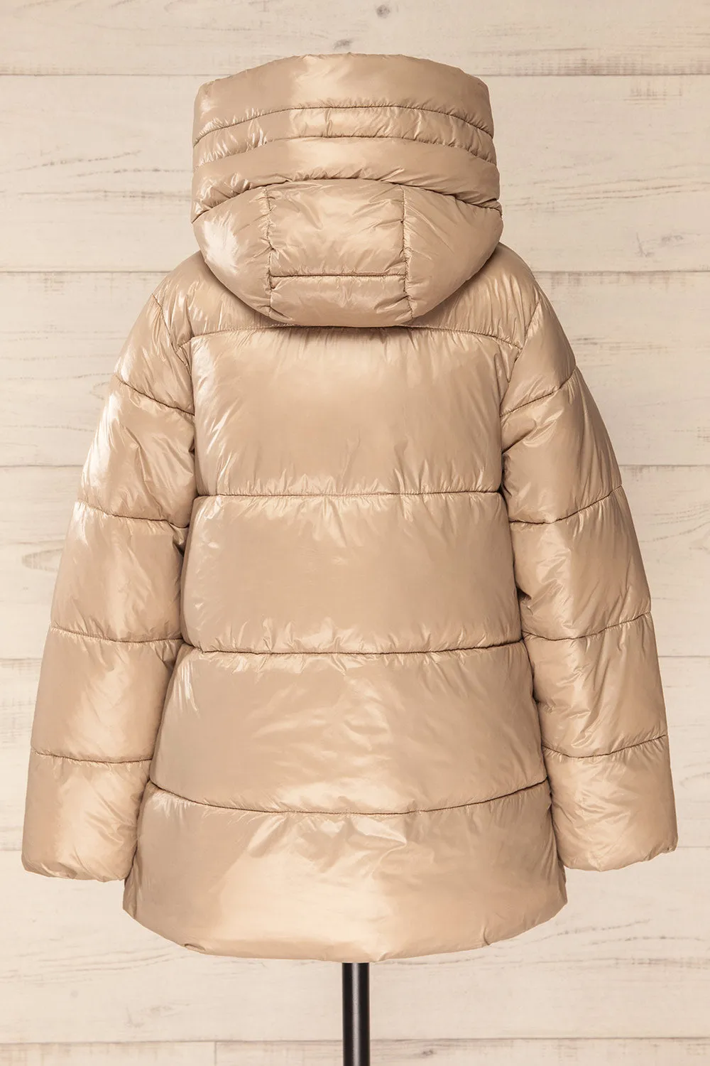 Baidoa Beige | Quilted Coat w/ Broad Details sold by Boutique 1861 product image thumbnail 5