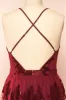 Hyade Burgundy | Plus Size Floral V-Neck Maxi Dress sold by Boutique 1861