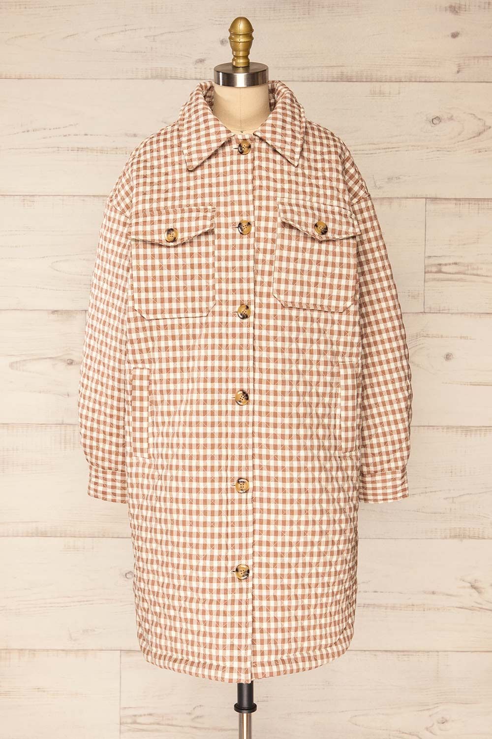 Pergola | Quilted Gingham Jacket sold by Boutique 1861