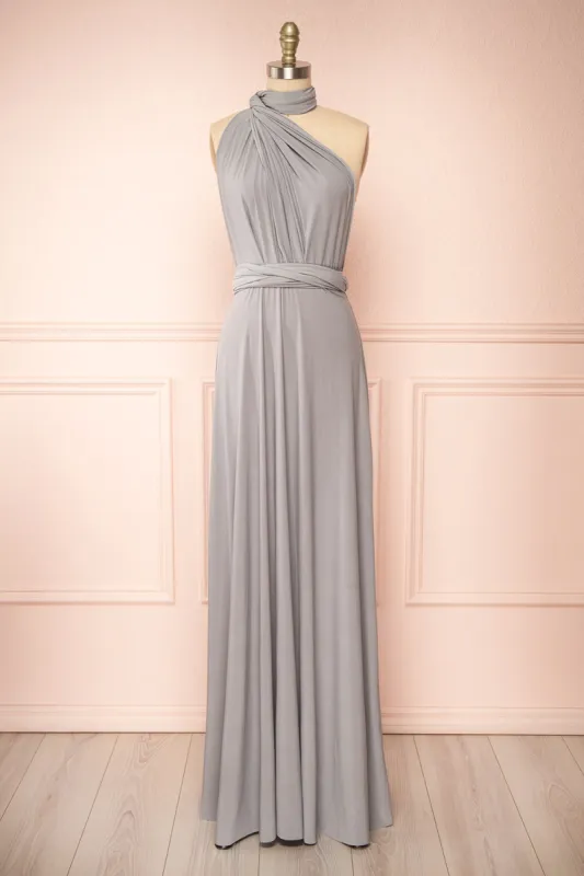 Violaine Grey | Convertible Maxi Dress sold by Boutique 1861