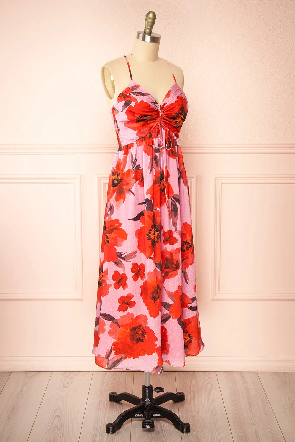 Bloomia | Floral A-Line Midi Dress sold by Boutique 1861 product image thumbnail 3