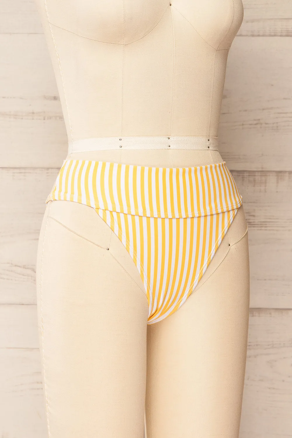 Luzalaka Yellow | Striped Bikini Bottom sold by Boutique 1861 product image thumbnail 4