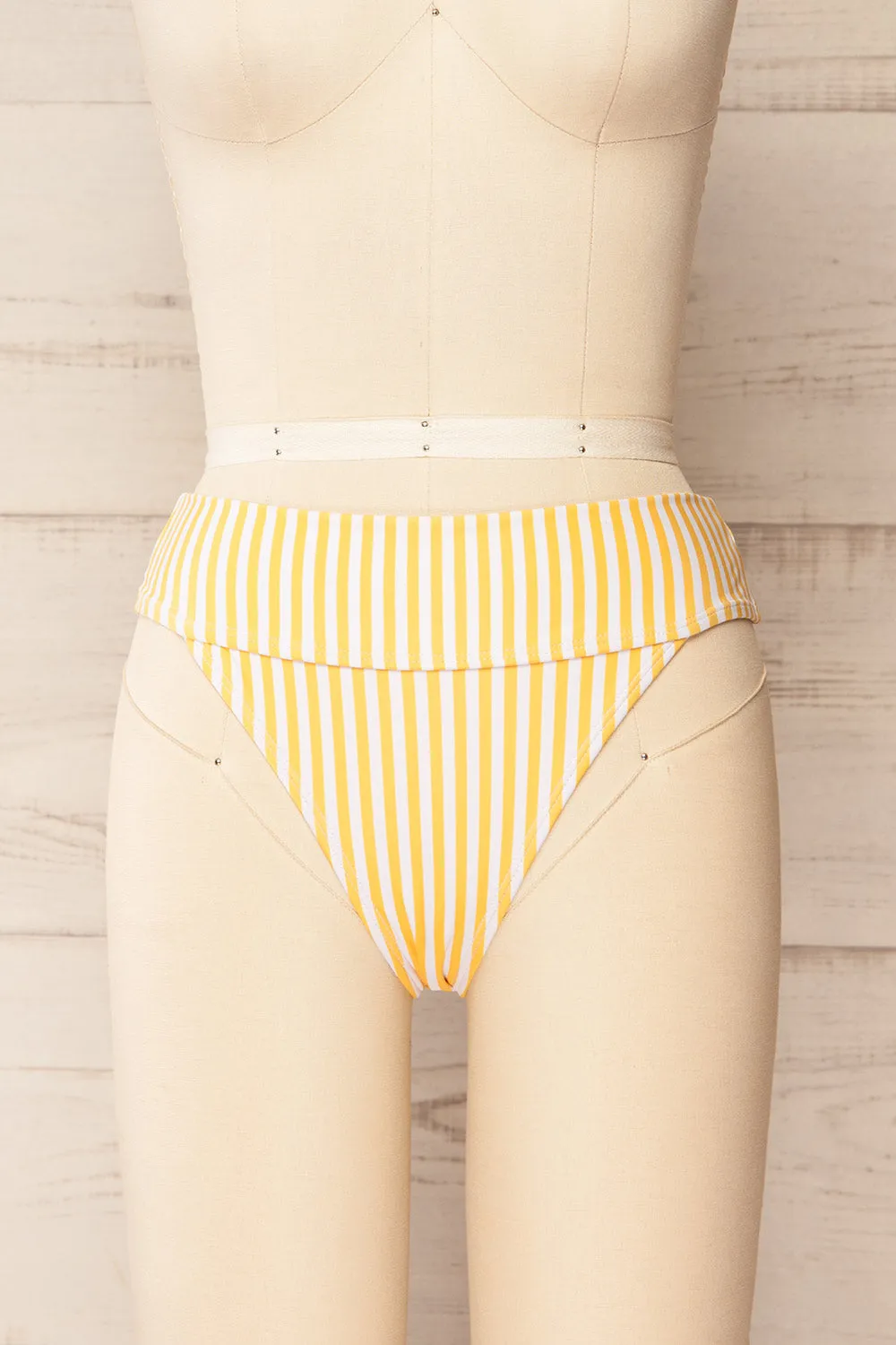 Luzalaka Yellow | Striped Bikini Bottom sold by Boutique 1861 product image thumbnail 2
