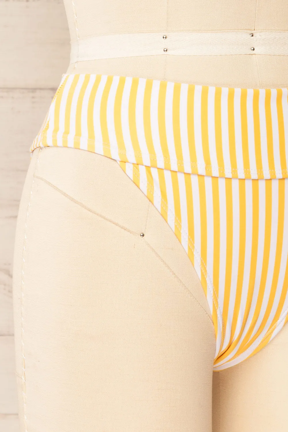 Luzalaka Yellow | Striped Bikini Bottom sold by Boutique 1861 product image thumbnail 5