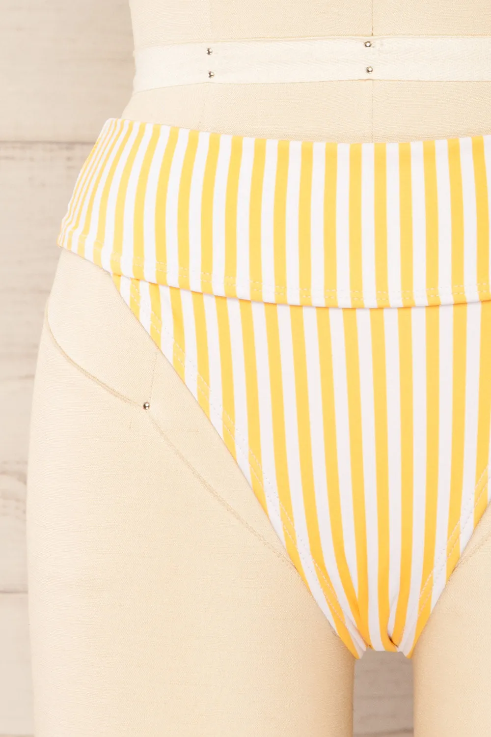 Luzalaka Yellow | Striped Bikini Bottom sold by Boutique 1861 product image thumbnail 3