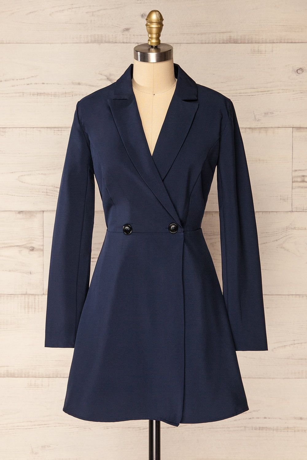 Pazin | Short Navy Blue Blazer Dress sold by Boutique 1861