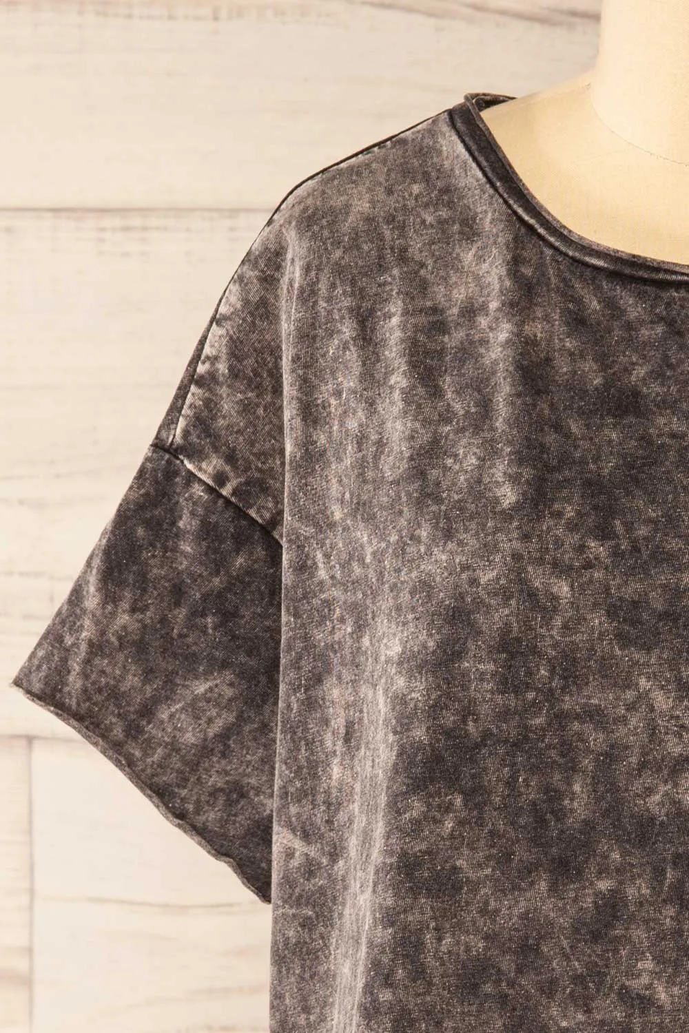 Turin Charcoal | Oversized Faded T-Shirt sold by Boutique 1861 product image thumbnail 2