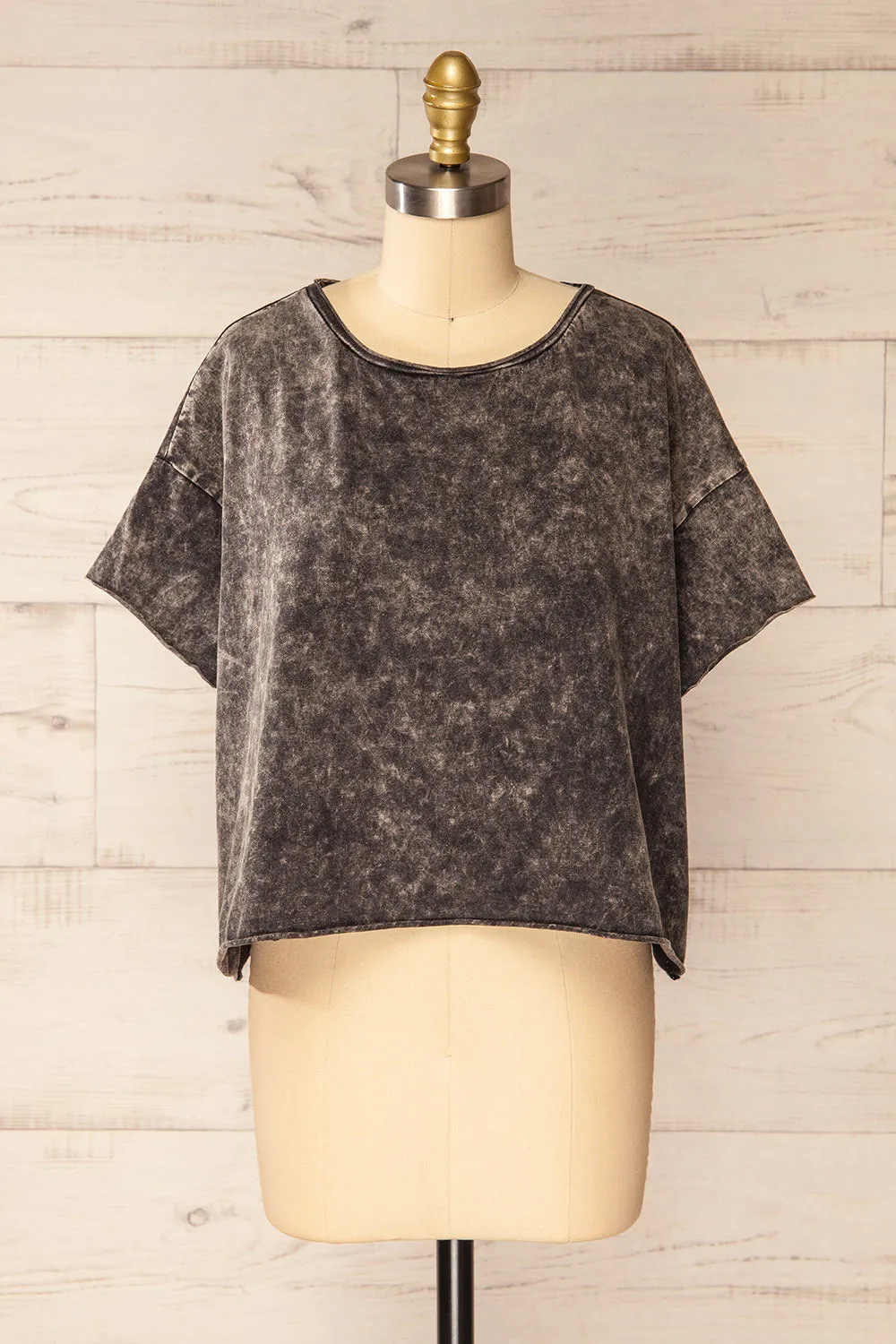 Turin Charcoal | Oversized Faded T-Shirt sold by Boutique 1861