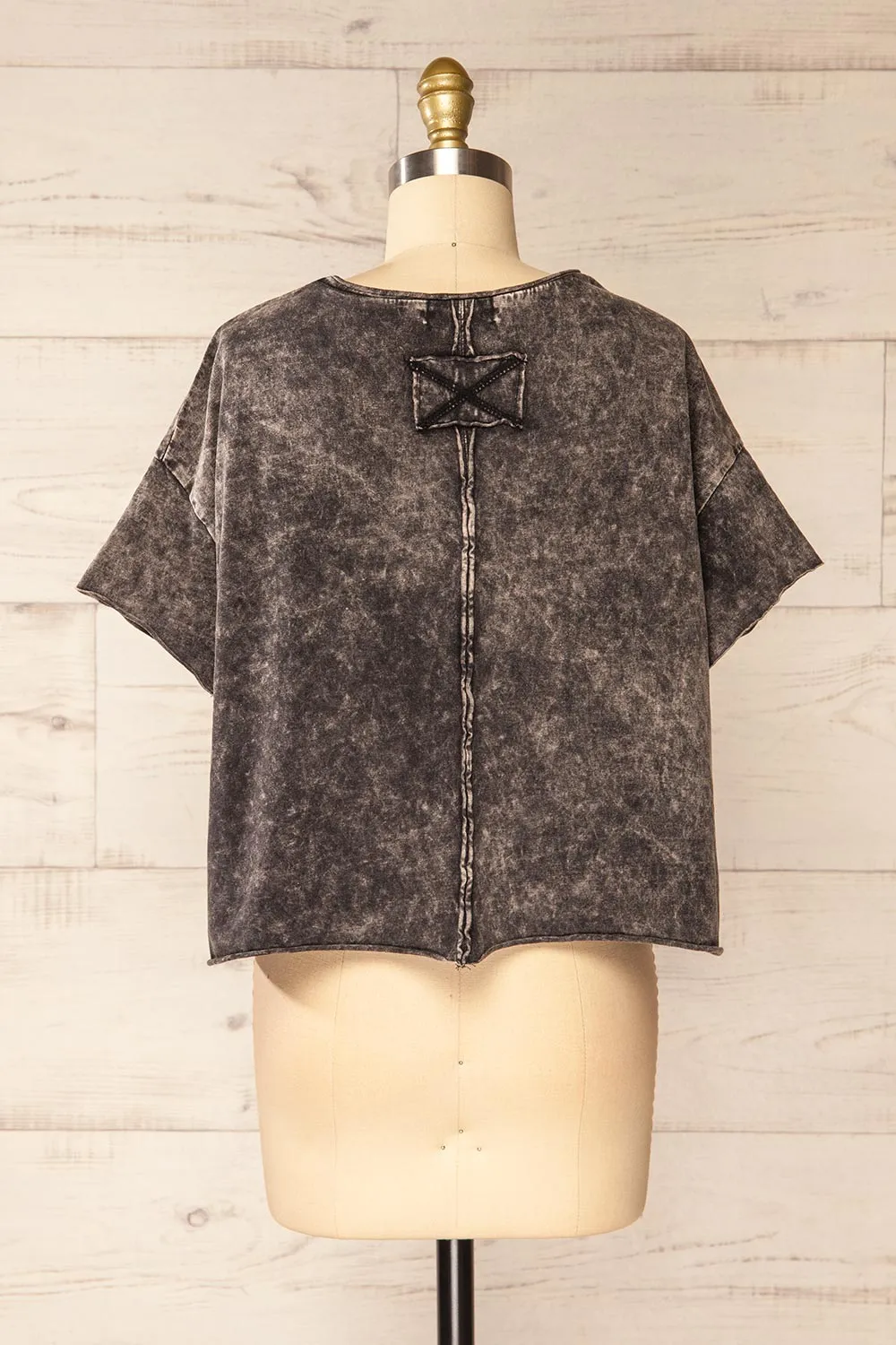 Turin Charcoal | Oversized Faded T-Shirt sold by Boutique 1861 product image thumbnail 5