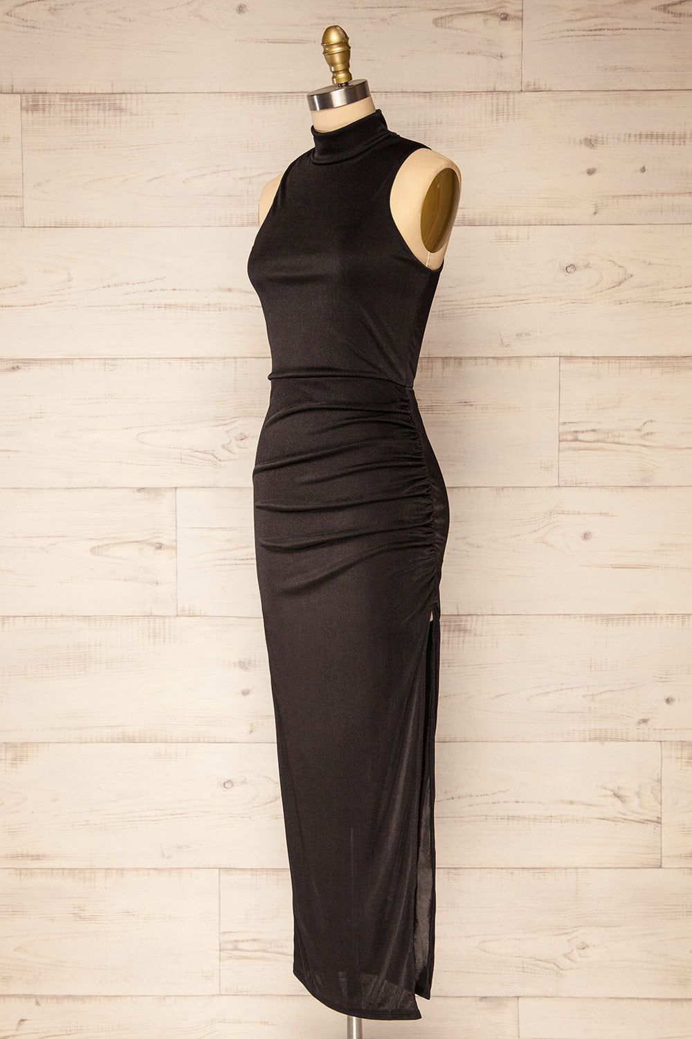 Honfleur | Black Sleeveless Midi Dress sold by Boutique 1861 product image thumbnail 3