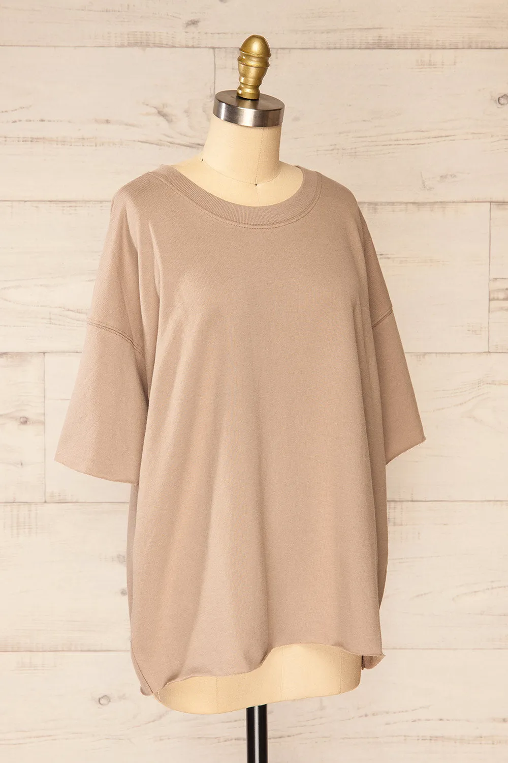 Berlin Taupe | Oversized T-Shirt sold by Boutique 1861 product image thumbnail 3