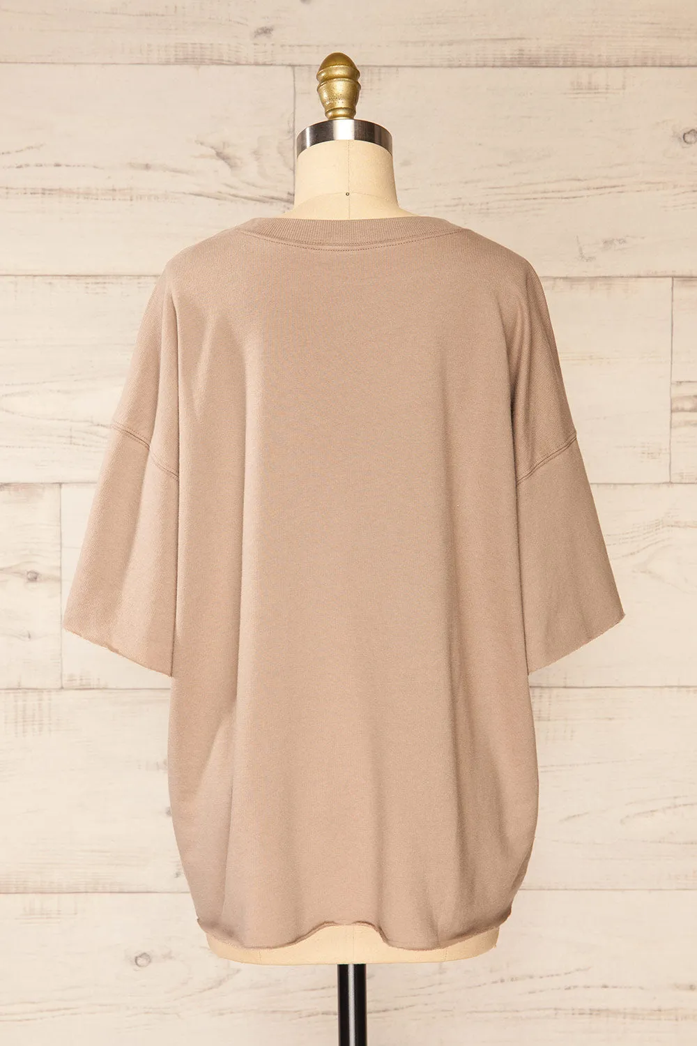 Berlin Taupe | Oversized T-Shirt sold by Boutique 1861 product image thumbnail 5