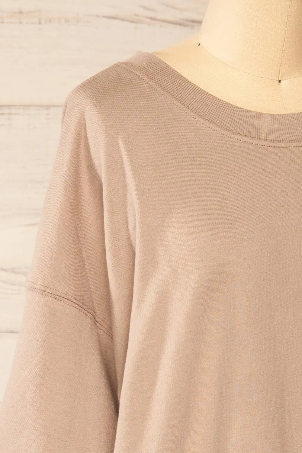 Berlin Taupe | Oversized T-Shirt sold by Boutique 1861 product image thumbnail 4