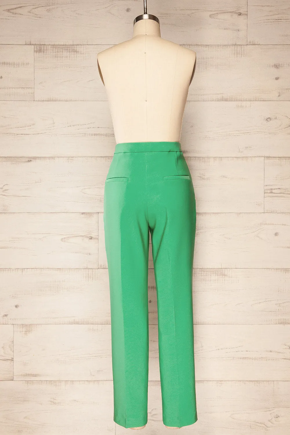Sibenik Green | High-Waisted Pants w/ Pleated Leg sold by Boutique 1861 product image thumbnail 5