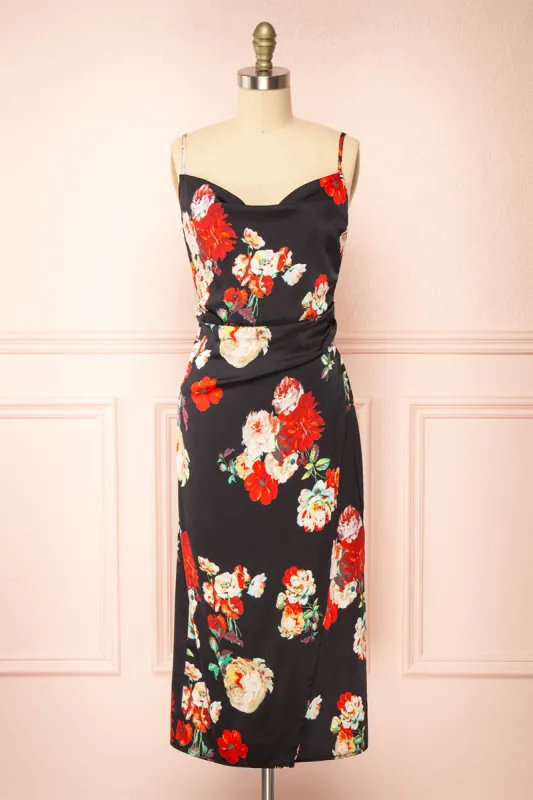 Pehony | Cowl Neck Midi Slip Dress sold by Boutique 1861