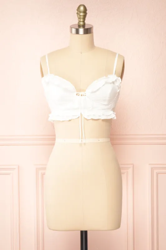 Mythri | Cropped Sweetheart Neckline Top sold by Boutique 1861