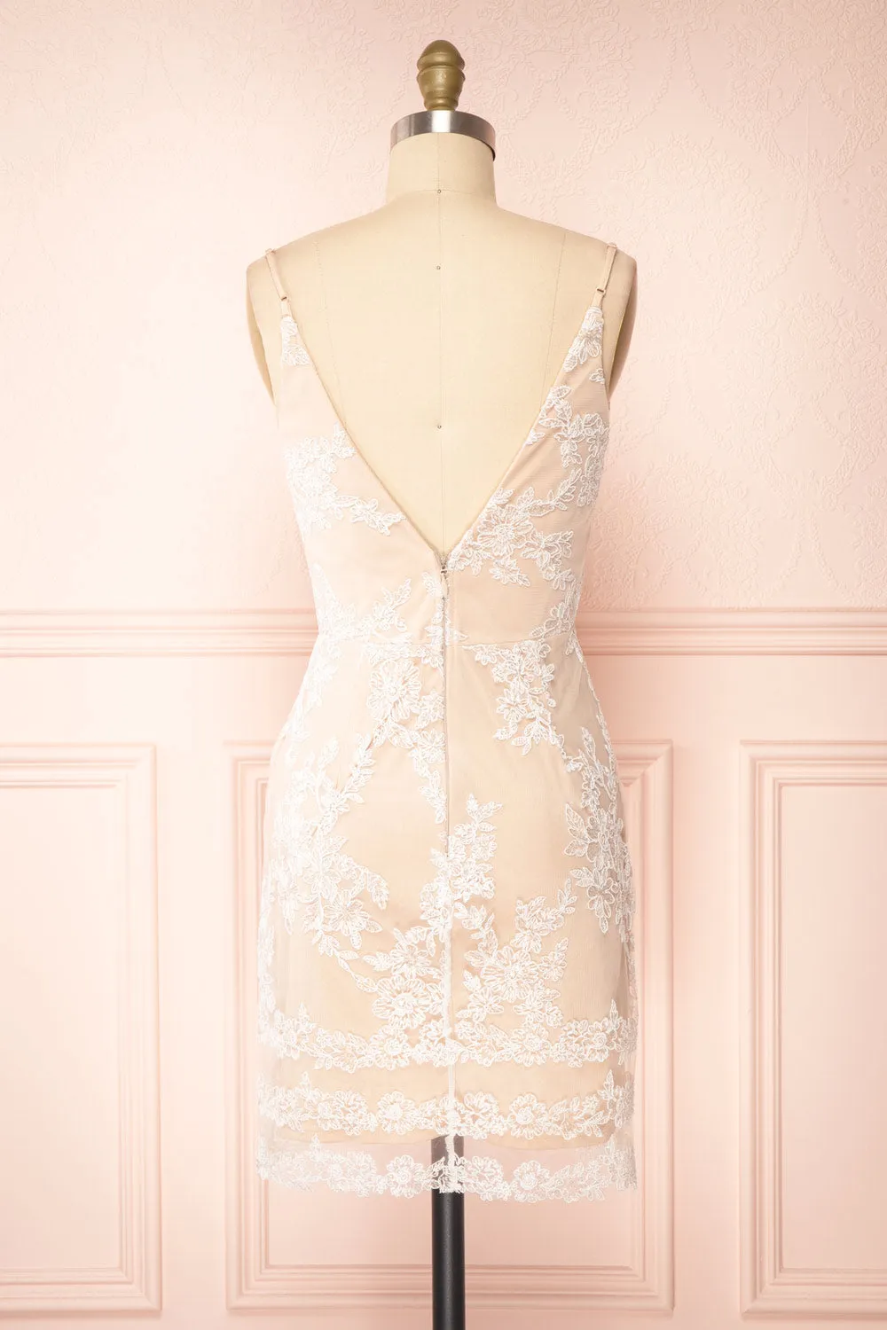 Chilali | Short Dress w/ White Floral Embroidery sold by Boutique 1861 product image thumbnail 5