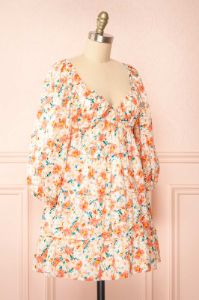 Evangeline | Tiered Floral Babydoll Dress sold by Boutique 1861