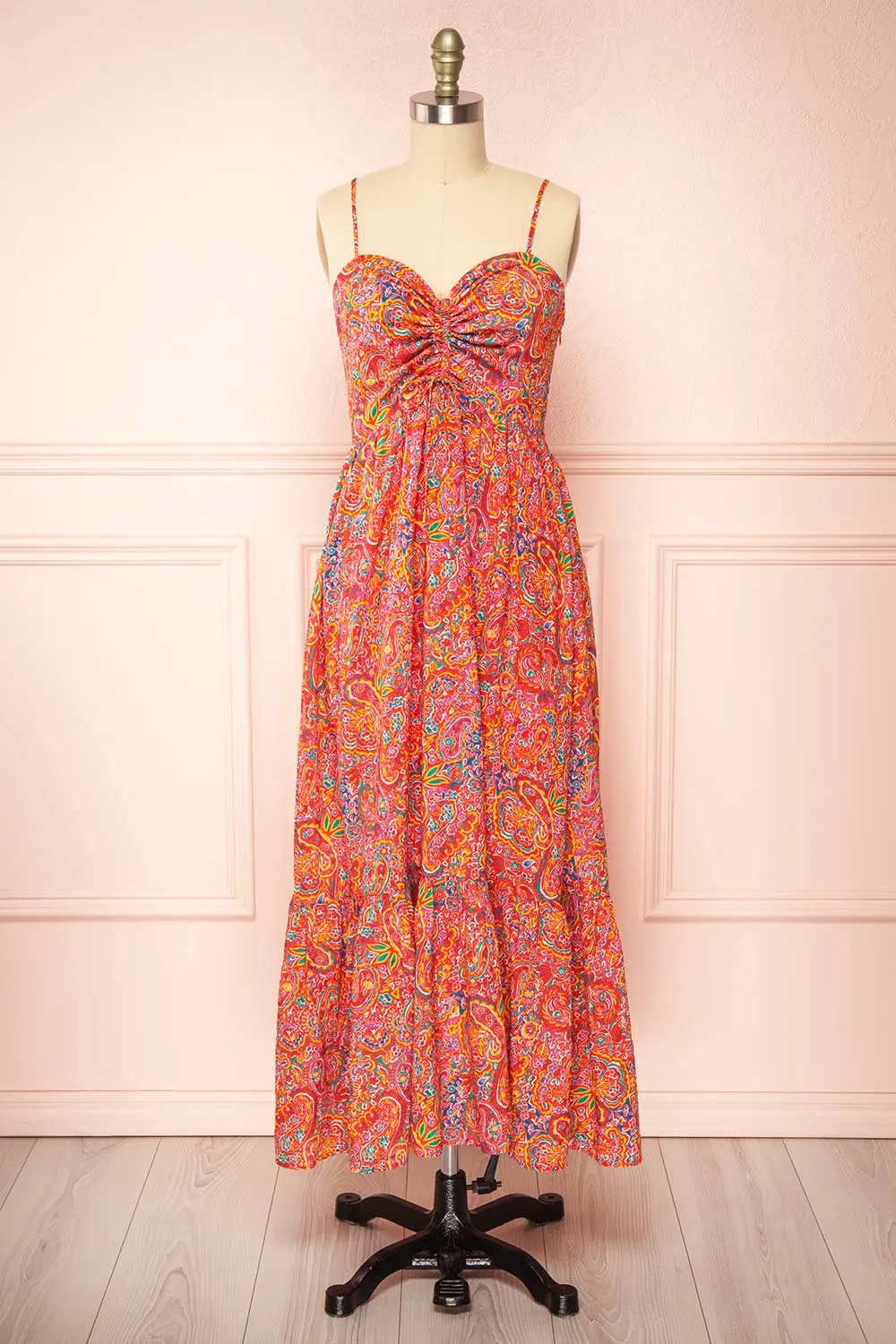 Bentley | Midi Dress w/ Colourful Paisley Print sold by Boutique 1861