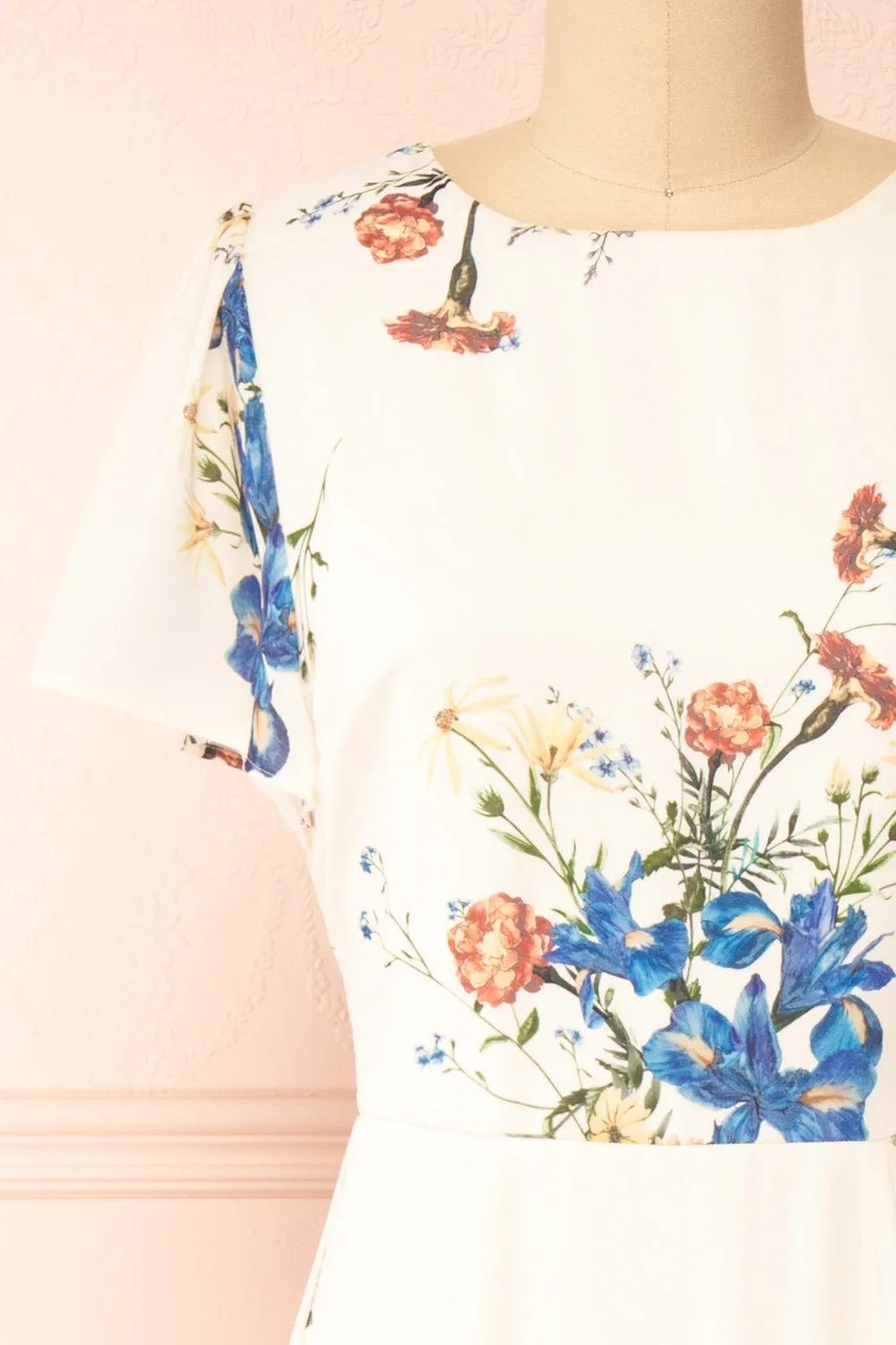 Carolina | Floral Midi Dress w/ Slit sold by Boutique 1861 product image thumbnail 3