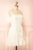 Kiera | Short A-Line Dress w/ Floral Appliqué sold by Boutique 1861