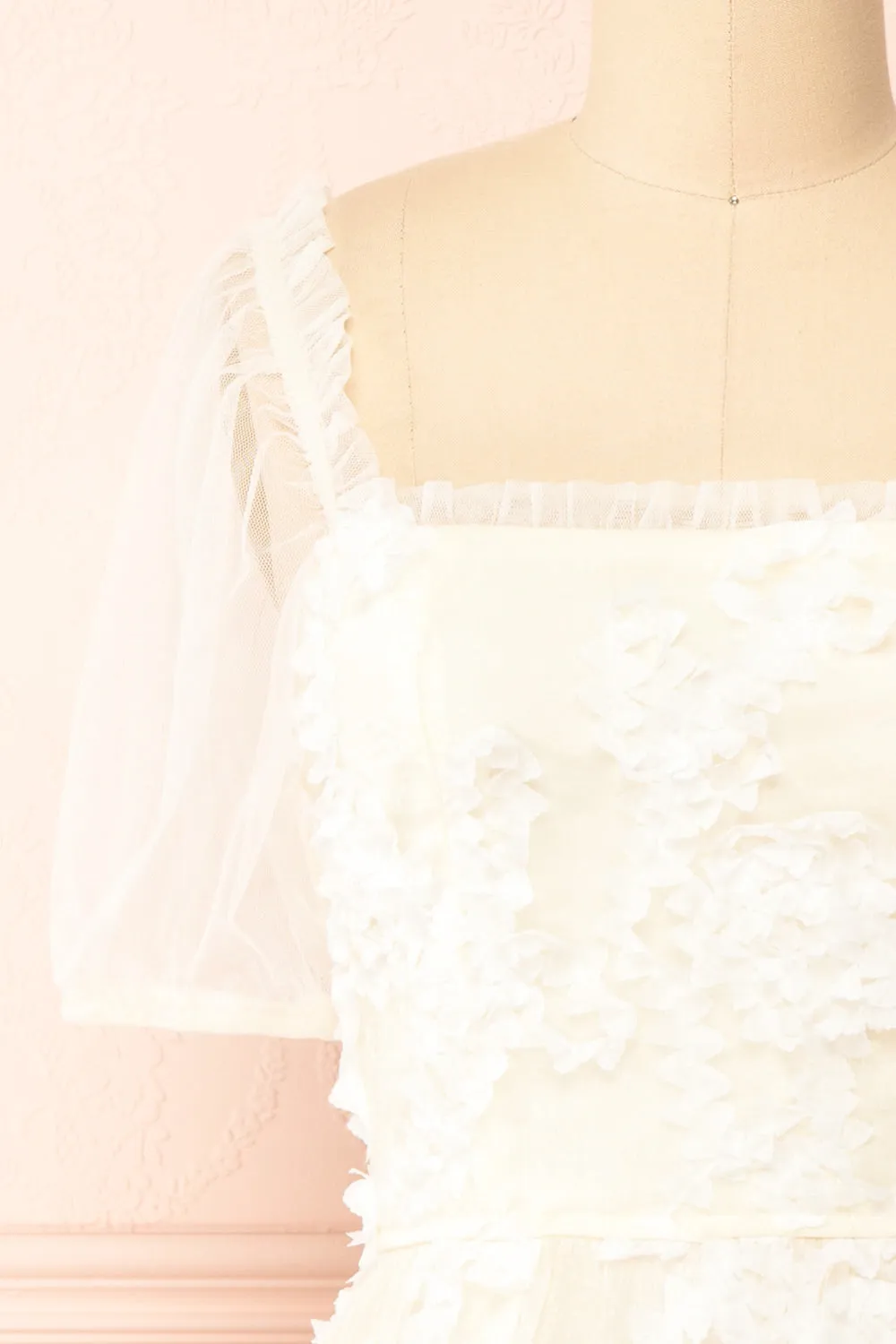 Kiera | Short A-Line Dress w/ Floral Appliqué sold by Boutique 1861 product image thumbnail 3