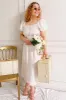 Imna White | A-Line Midi Dress w/ Puffy Sleeves sold by Boutique 1861