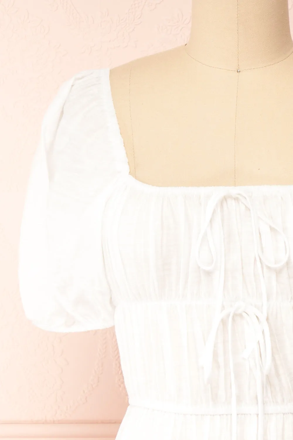 Imna White | A-Line Midi Dress w/ Puffy Sleeves sold by Boutique 1861 product image thumbnail 3