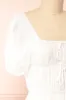 Imna White | A-Line Midi Dress w/ Puffy Sleeves sold by Boutique 1861