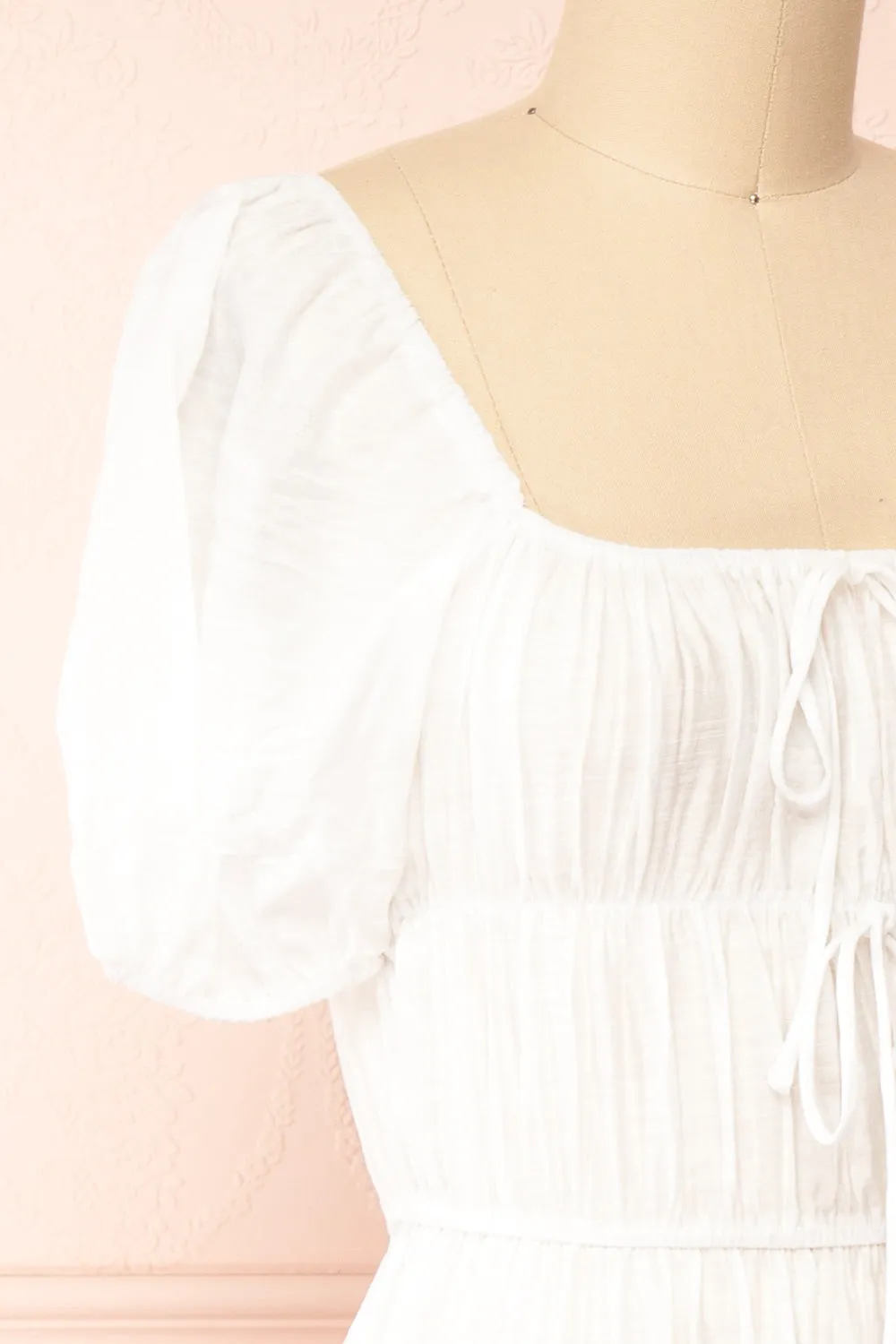 Imna White | A-Line Midi Dress w/ Puffy Sleeves sold by Boutique 1861 product image thumbnail 5