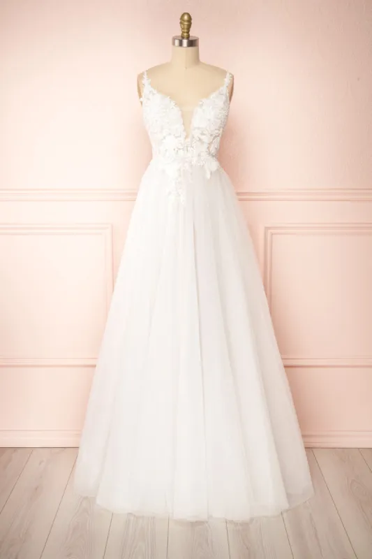Cassandra | Embroidered A-Line Bridal Dress sold by Boutique 1861