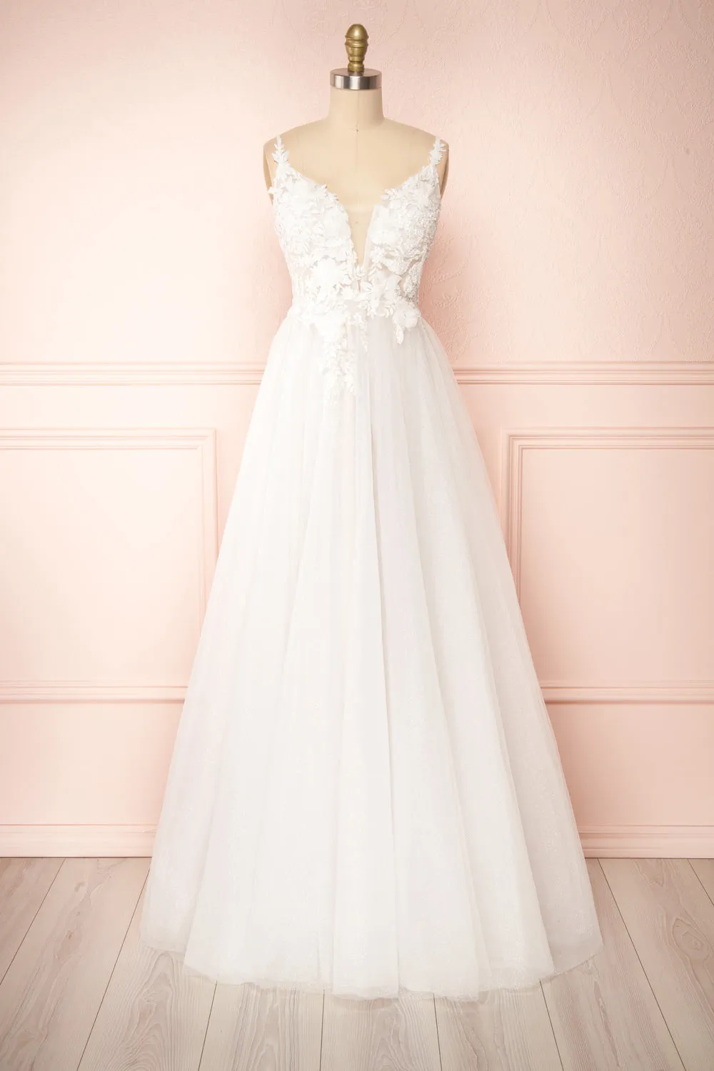 Cassandra | Embroidered A-Line Wedding Dress sold by Boutique 1861