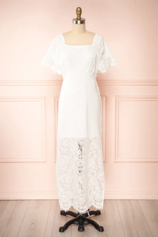 Freema | Lace Maxi Dress w/ Slit sold by Boutique 1861