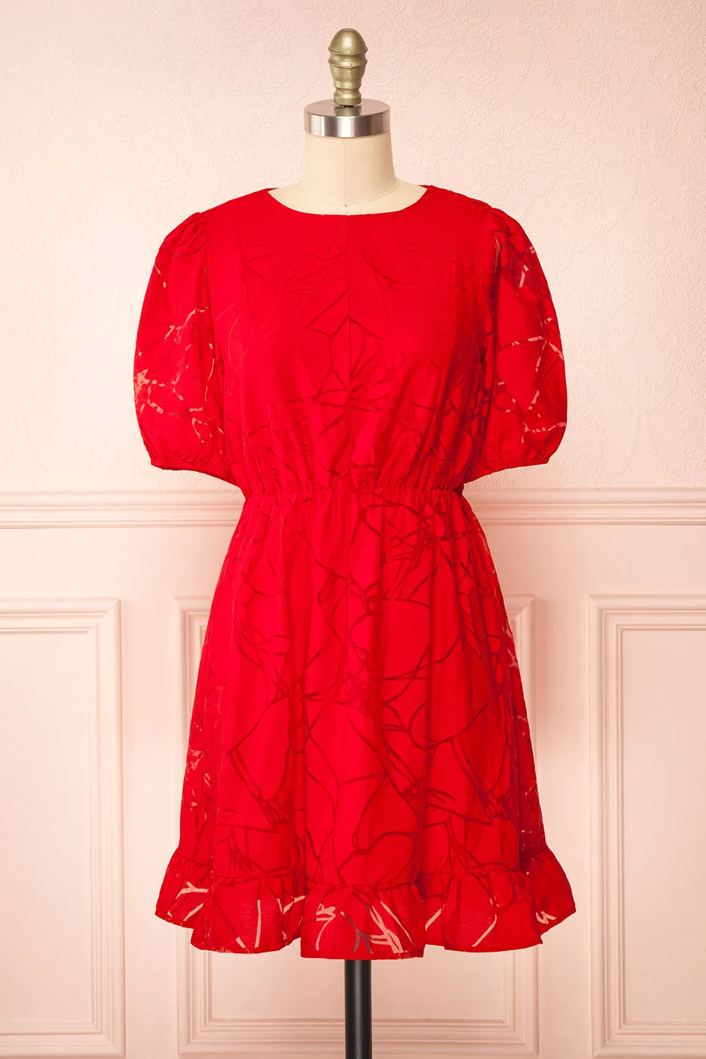 Tracy | Short Red Dress w/ Heart Shaped Back sold by Boutique 1861 product image thumbnail 4
