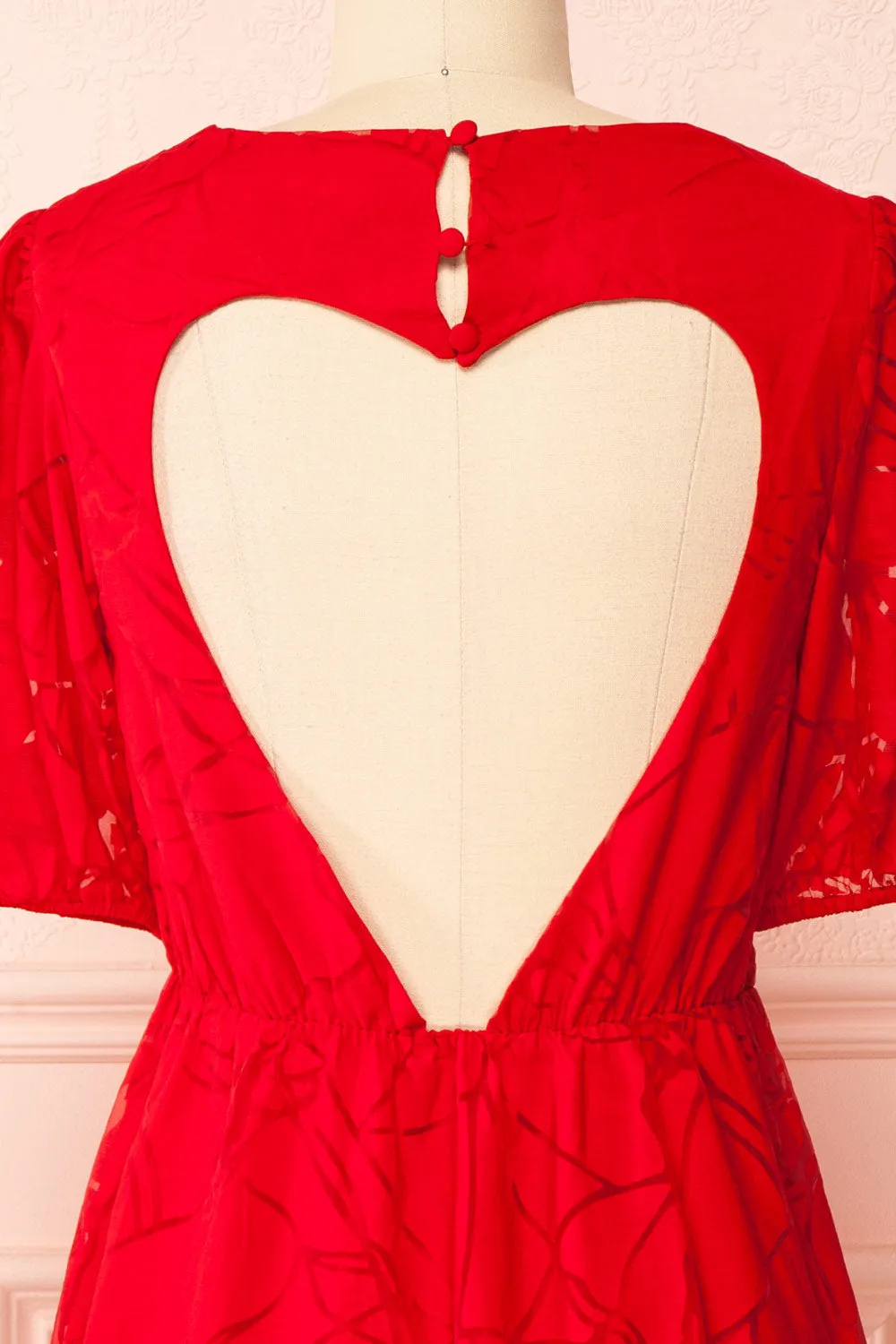 Tracy | Short Red Dress w/ Heart Shaped Back sold by Boutique 1861 product image thumbnail 5