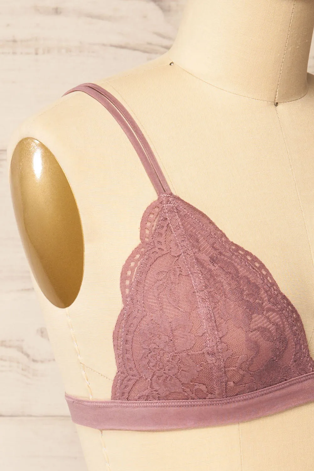 Ati Mauve | Lace Bralette sold by Boutique 1861 product image thumbnail 4