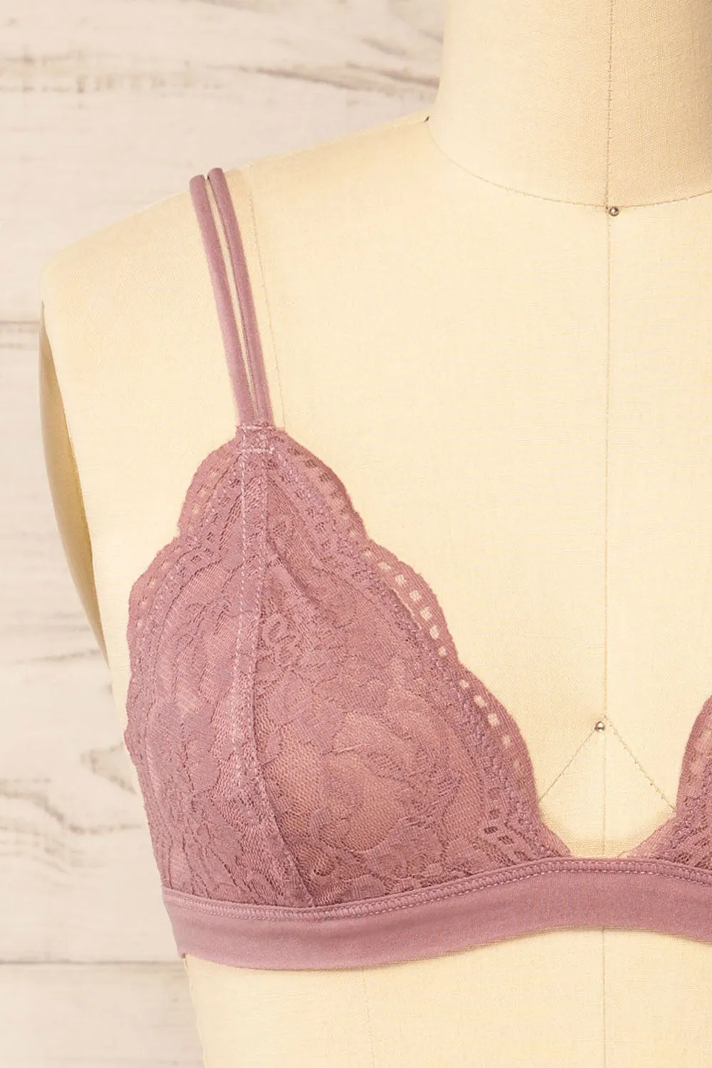 Ati Mauve | Lace Bralette sold by Boutique 1861 product image thumbnail 2