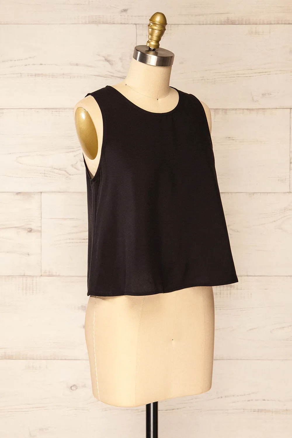 Gatineau Black | Round Neck Tank Top sold by Boutique 1861 product image thumbnail 3