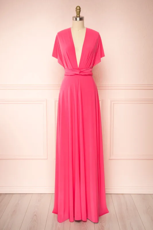 Violaine Pink | Convertible Maxi Dress sold by Boutique 1861