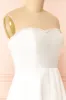 Stefany | White High-Low Dress w/ Pearls sold by Boutique 1861